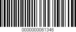 Código de barras (EAN, GTIN, SKU, ISBN): '0000000061346'