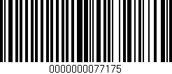 Código de barras (EAN, GTIN, SKU, ISBN): '0000000077175'