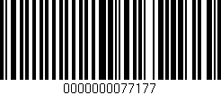 Código de barras (EAN, GTIN, SKU, ISBN): '0000000077177'