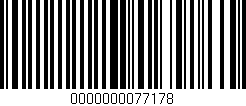 Código de barras (EAN, GTIN, SKU, ISBN): '0000000077178'