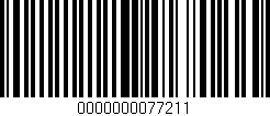 Código de barras (EAN, GTIN, SKU, ISBN): '0000000077211'