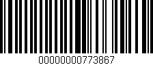 Código de barras (EAN, GTIN, SKU, ISBN): '00000000773867'