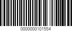 Código de barras (EAN, GTIN, SKU, ISBN): '0000000101554'