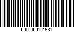 Código de barras (EAN, GTIN, SKU, ISBN): '0000000101561'
