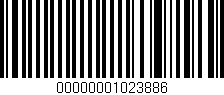 Código de barras (EAN, GTIN, SKU, ISBN): '00000001023886'