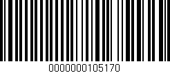 Código de barras (EAN, GTIN, SKU, ISBN): '0000000105170'