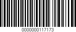 Código de barras (EAN, GTIN, SKU, ISBN): '0000000117173'
