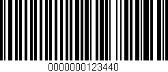 Código de barras (EAN, GTIN, SKU, ISBN): '0000000123440'