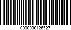 Código de barras (EAN, GTIN, SKU, ISBN): '0000000126527'