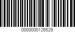 Código de barras (EAN, GTIN, SKU, ISBN): '0000000126528'