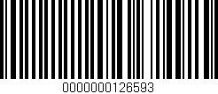 Código de barras (EAN, GTIN, SKU, ISBN): '0000000126593'