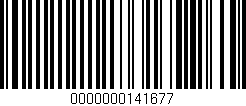 Código de barras (EAN, GTIN, SKU, ISBN): '0000000141677'