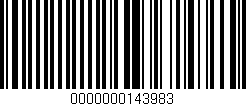 Código de barras (EAN, GTIN, SKU, ISBN): '0000000143983'