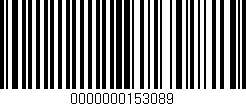 Código de barras (EAN, GTIN, SKU, ISBN): '0000000153089'