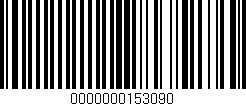 Código de barras (EAN, GTIN, SKU, ISBN): '0000000153090'