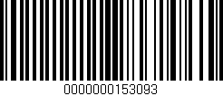 Código de barras (EAN, GTIN, SKU, ISBN): '0000000153093'