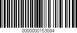 Código de barras (EAN, GTIN, SKU, ISBN): '0000000153094'
