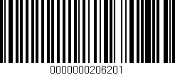 Código de barras (EAN, GTIN, SKU, ISBN): '0000000206201'