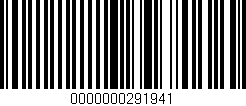 Código de barras (EAN, GTIN, SKU, ISBN): '0000000291941'