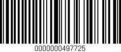 Código de barras (EAN, GTIN, SKU, ISBN): '0000000497725'
