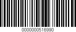 Código de barras (EAN, GTIN, SKU, ISBN): '0000000516990'