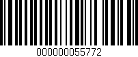 Código de barras (EAN, GTIN, SKU, ISBN): '000000055772'