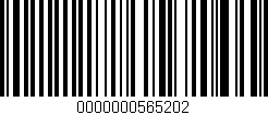 Código de barras (EAN, GTIN, SKU, ISBN): '0000000565202'