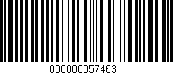 Código de barras (EAN, GTIN, SKU, ISBN): '0000000574631'