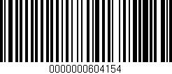 Código de barras (EAN, GTIN, SKU, ISBN): '0000000604154'