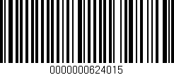Código de barras (EAN, GTIN, SKU, ISBN): '0000000624015'