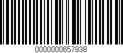 Código de barras (EAN, GTIN, SKU, ISBN): '0000000657938'