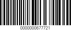 Código de barras (EAN, GTIN, SKU, ISBN): '0000000677721'