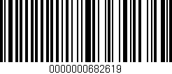 Código de barras (EAN, GTIN, SKU, ISBN): '0000000682619'