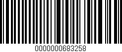 Código de barras (EAN, GTIN, SKU, ISBN): '0000000683258'