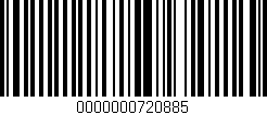Código de barras (EAN, GTIN, SKU, ISBN): '0000000720885'