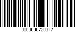 Código de barras (EAN, GTIN, SKU, ISBN): '0000000720977'