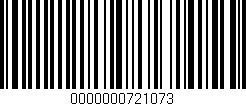 Código de barras (EAN, GTIN, SKU, ISBN): '0000000721073'