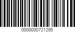 Código de barras (EAN, GTIN, SKU, ISBN): '0000000721295'