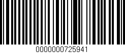 Código de barras (EAN, GTIN, SKU, ISBN): '0000000725941'