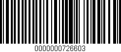 Código de barras (EAN, GTIN, SKU, ISBN): '0000000726603'