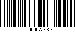 Código de barras (EAN, GTIN, SKU, ISBN): '0000000726634'
