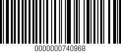 Código de barras (EAN, GTIN, SKU, ISBN): '0000000740968'