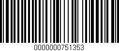 Código de barras (EAN, GTIN, SKU, ISBN): '0000000751353'