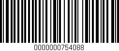 Código de barras (EAN, GTIN, SKU, ISBN): '0000000754088'