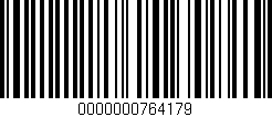 Código de barras (EAN, GTIN, SKU, ISBN): '0000000764179'