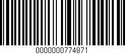 Código de barras (EAN, GTIN, SKU, ISBN): '0000000774871'