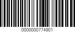 Código de barras (EAN, GTIN, SKU, ISBN): '0000000774901'