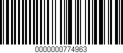 Código de barras (EAN, GTIN, SKU, ISBN): '0000000774963'