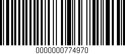 Código de barras (EAN, GTIN, SKU, ISBN): '0000000774970'