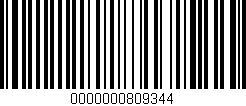 Código de barras (EAN, GTIN, SKU, ISBN): '0000000809344'